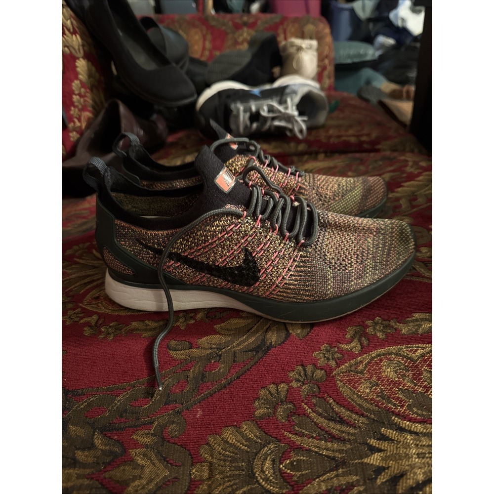 Nike Air Zoom Mariah Flyknit Racer Dark Loden Multi AA0521-300 Womens 8